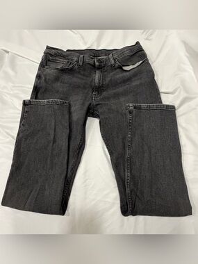Men's Classic Straight Leg Black Denim Jeans Black/Silver Tab Levi’s Label 511